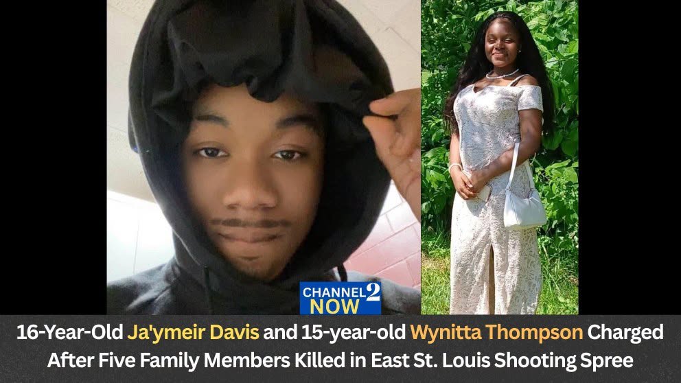 Ja’ymeir Davis and Wynitta Thompson Charged: Five Family Members Identified After Tragic East St. Louis Shooting Spree Claims Lives of Loved One