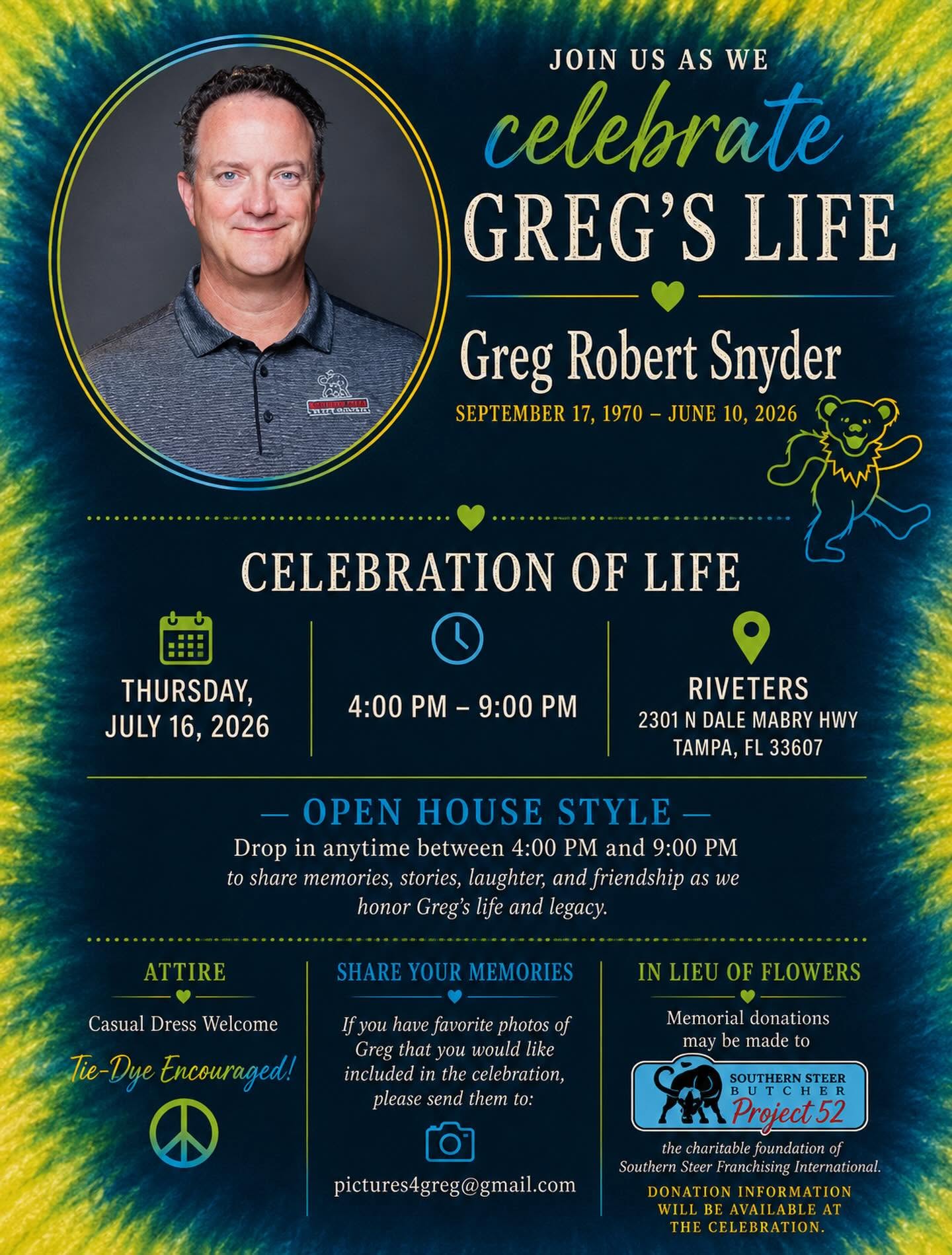 Greg Snyder Obituary Tampa, FL Death- Southern Steer Butcher Clearwater Mourns his Passing